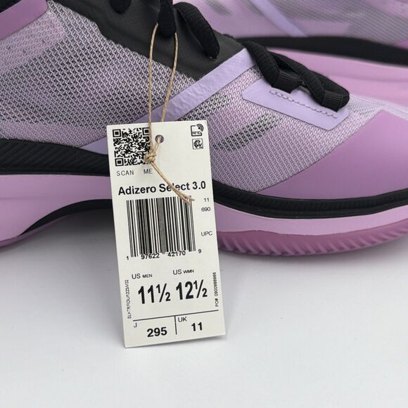 adidas Adizero Select 3.0 Basketball  Unisex Purple Sneakers Athletic Shoes JR82 main image 5